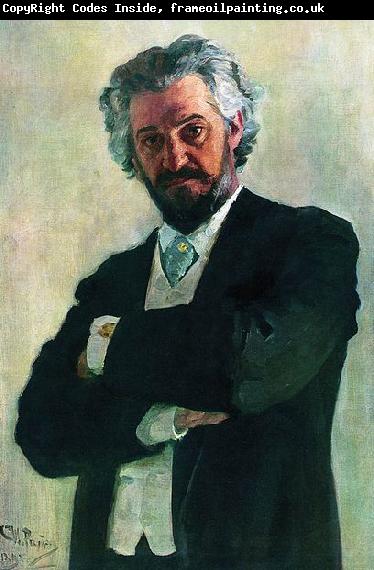 Ilya Repin Portrait of the cellist Aleksander Valerianovich Wierzbillowicz